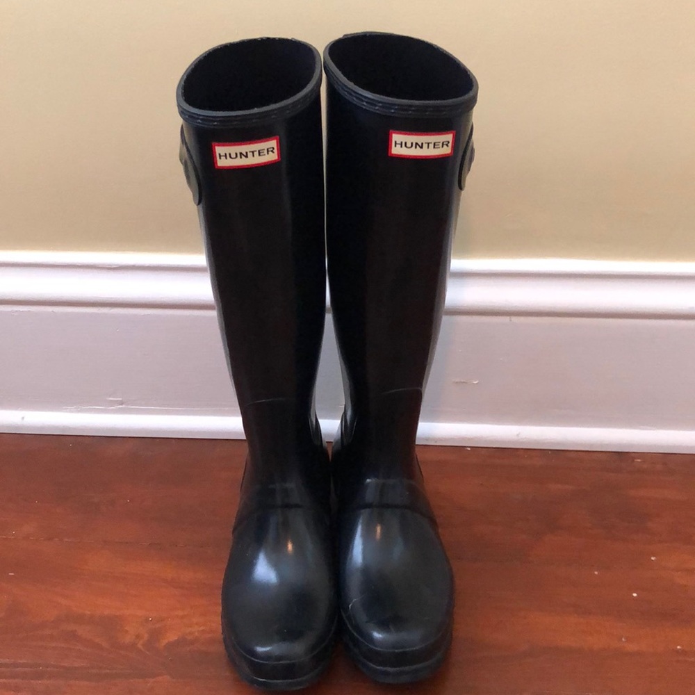 Hunter Original Tall Rainboot Black Gloss - 9